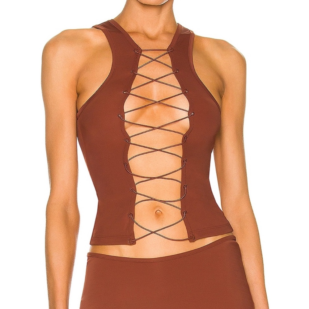 Miaou mystic tank in color cinnamon size small NWT